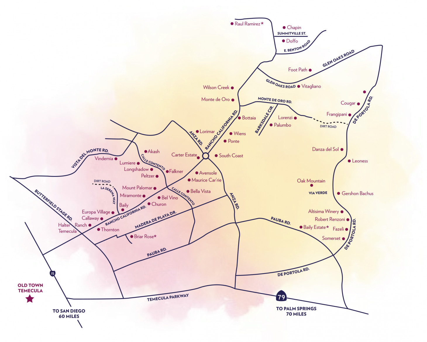 Temecula Valley Winery Map