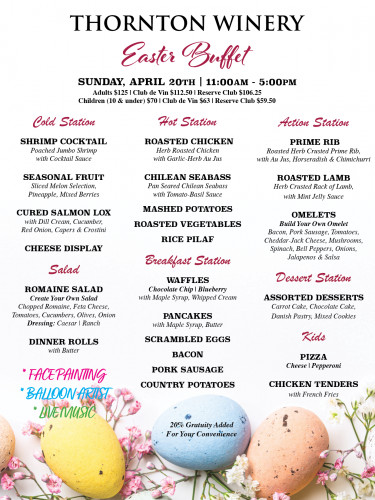 Easter Sunday Buffet Brunch