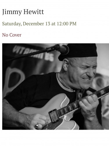 Live Music with Jimmy Hewitt