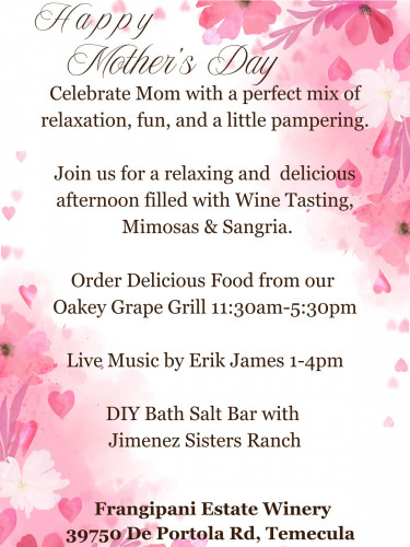 Frangipani Estate Winery - Celebrate All Moms