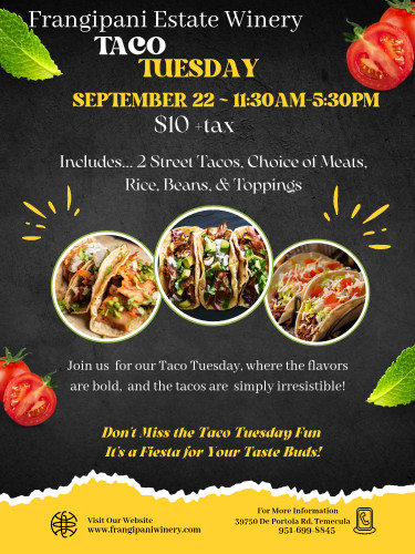 Frangipani Estate Winery - Taco Tuesday