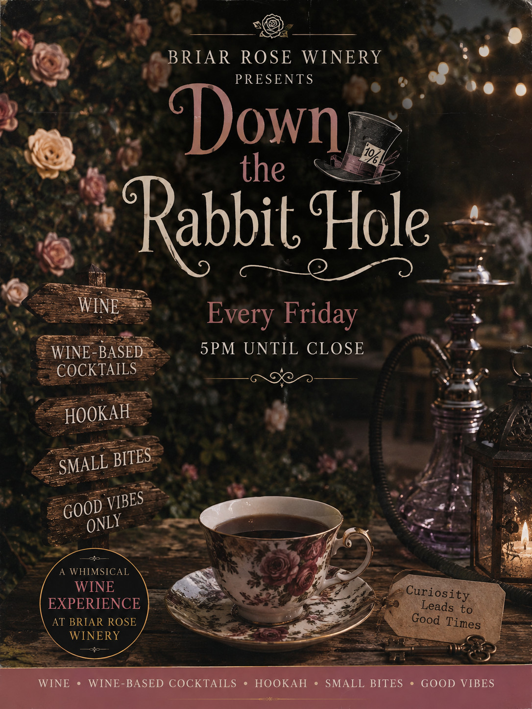 Down the Rabbit Hole - every Friday through October 23