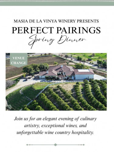 Masia de la Vinya Presents: Perfect Pairings Spring Dinner