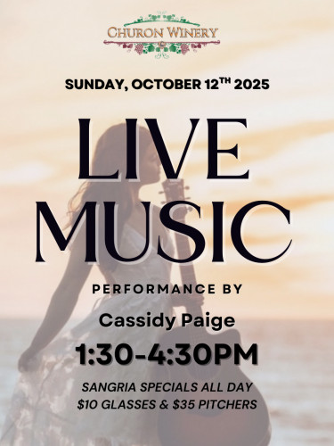 Live Music- Cassidy Paige 