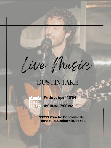 Churon Inn Winery - Live Music-Dustin Jake