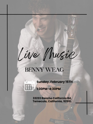 Churon Inn Winery - Live Music-Benny Weag