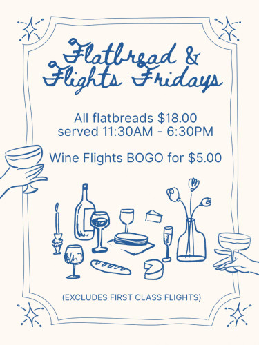 Churon Inn Winery - Flatbread & Flight Fridays 