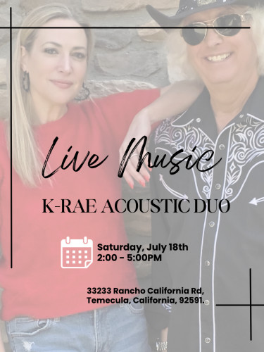 Live Music - K-Rae Acoustic Duo