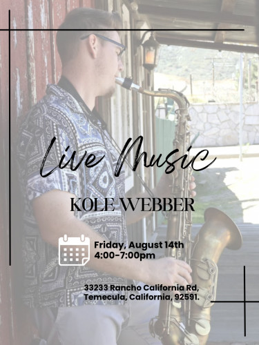 Live Music - Kole Webber