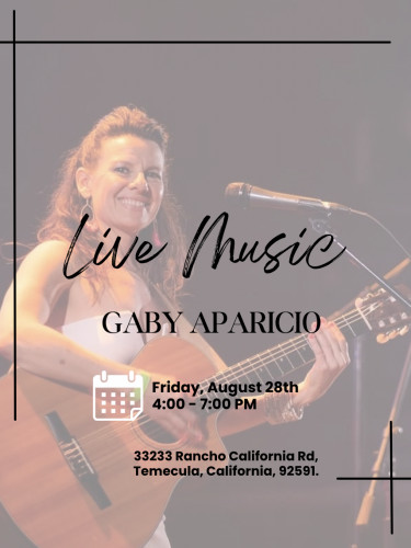 Live Music - Gaby Aparicio