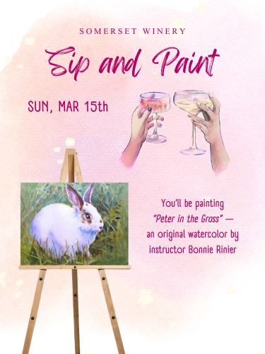 Somerset Vineyard & Winery - Sip and Paint - Spring Theme