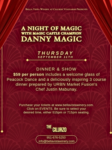 A Night of Magic at The Cilurzo