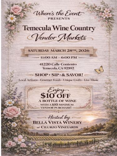 Bella Vista Winery - Temecula Wine Country Vendor Markets 