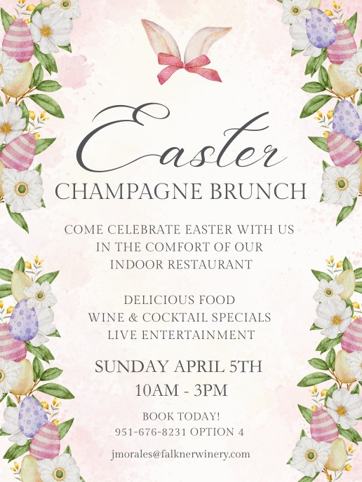 Falkner Winery - Easter Champagne Brunch