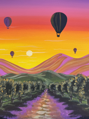 Leoness Vineyard Sunset Paint & Sip